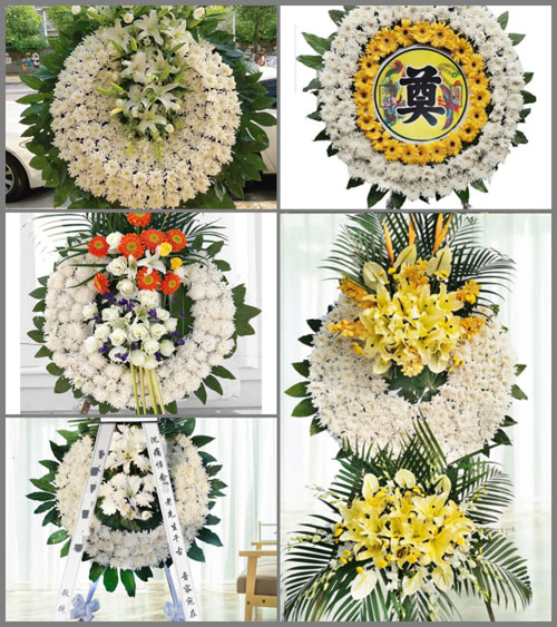上海金山区山阳镇东方村花圈速递